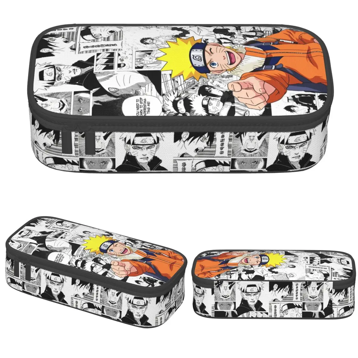 

Narutos Anime Uzumaki Cartoon Pencil Pouch Accessory for Kids Girls Boys Double Layer Pencil Box Girl Makeup Bags