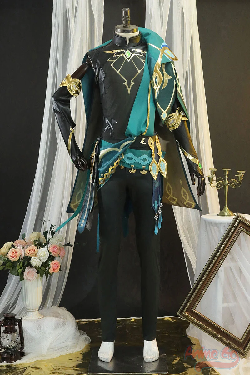 In Stock gioco Genshin Impact Alhaitham Costume Cosplay Al Haitham Men Outfit Halloween C02969-AA