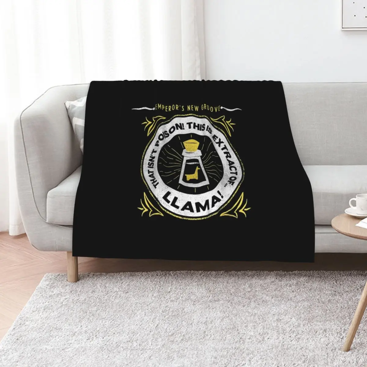 Extract Of Llama Logo Throw Blanket Shaggy Decorative Throw Luxury Designer Bed Fashionable Thins Bed covers Blankets