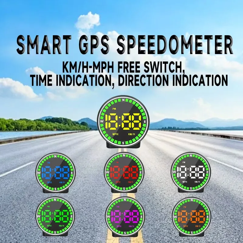 

Intelligent GPS in-vehicle head-up display to display the vehicle speed, time and direction