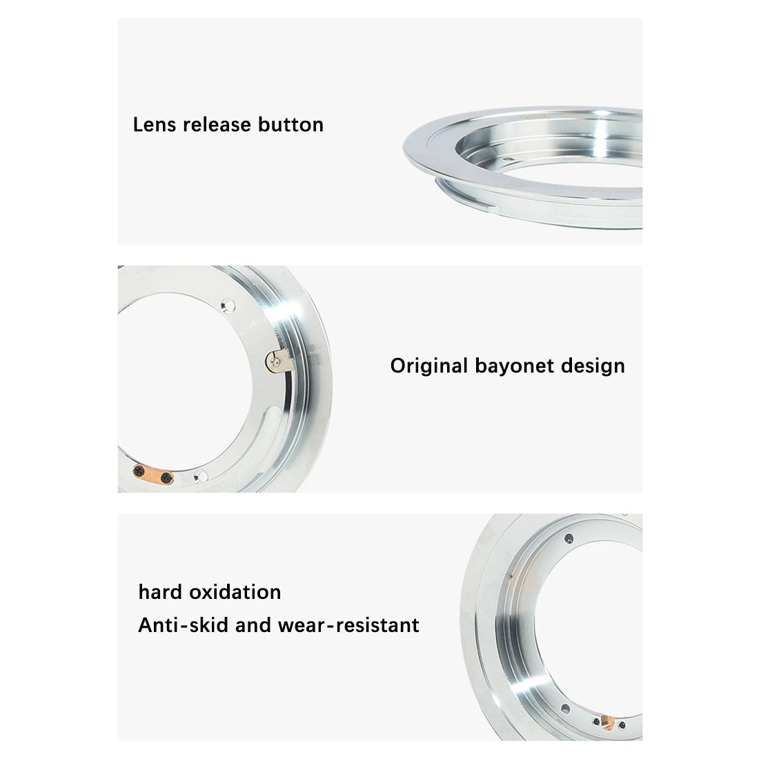 حلقة محول العدسة QBM-EOS لعدسة ROLLEI Rollei QBM إلى Canon EOS EF A002