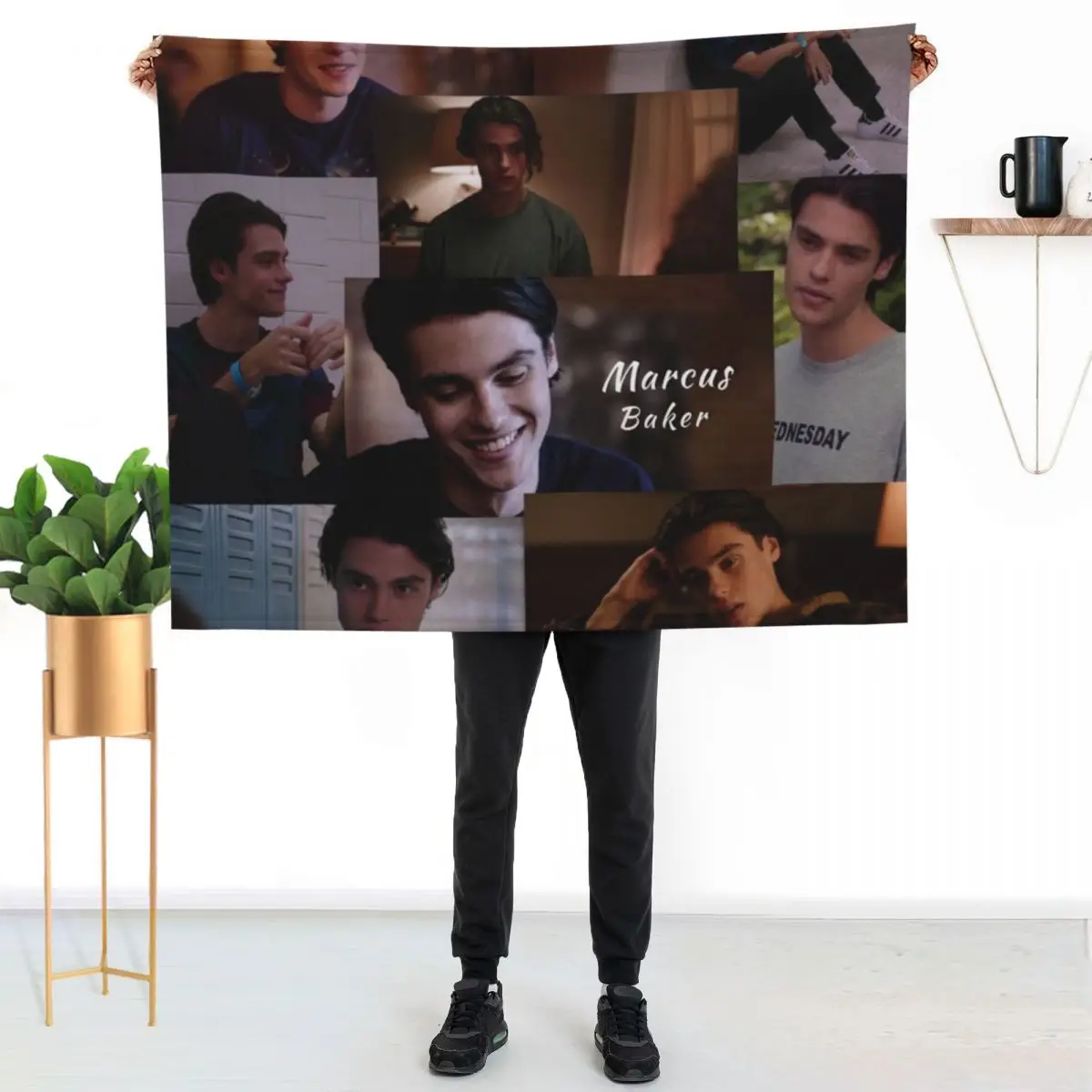 

Marcus Baker from Ginny and Georgia Throw Blanket Luxurious Soft Blanket Holiday Gift for Family