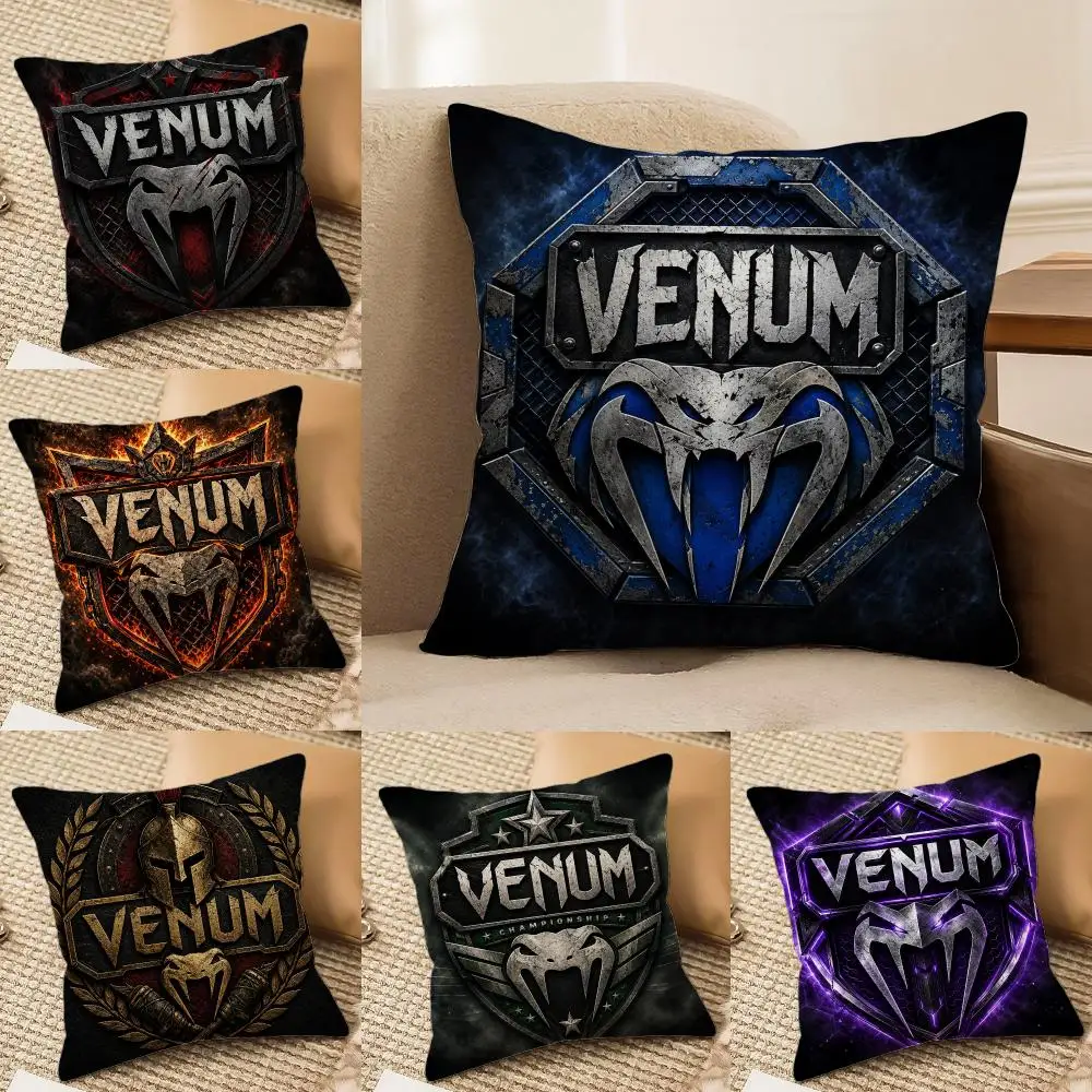 Fashion Print Beautiful V-VenumS Cushion Cover Double-Sided Plush Sofa Cushion Covers Organic Breathable Invisible Zipper