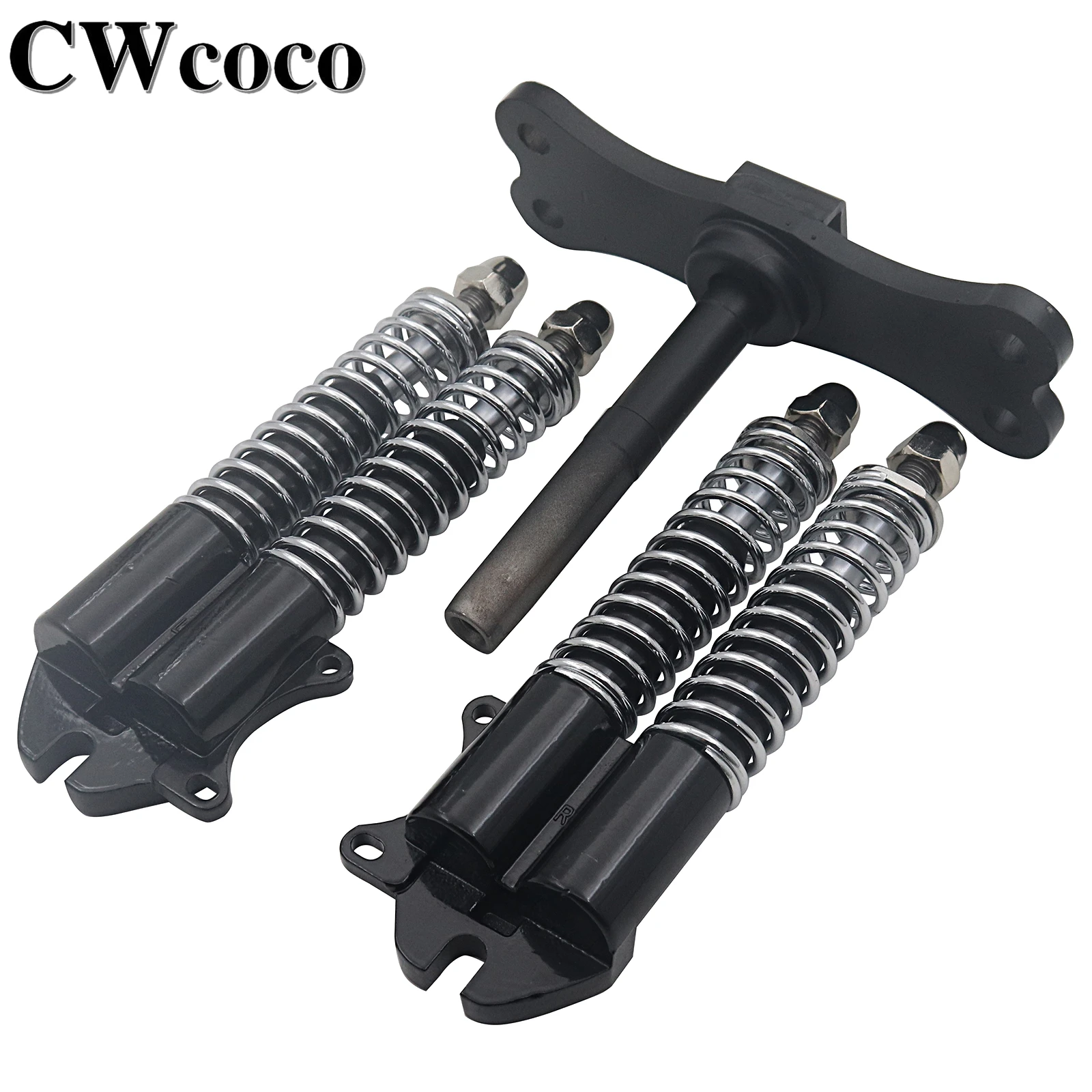 Double Drive Hydraulic Front Shock Fork For 10 Inch Electric Scooter Absorber Dual Spring Shock Absorption For Janobike T10