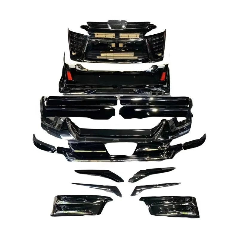 

Car Accessories PP Body Kit For Vellfire 2018 2019 2020 Upgrade Front Facelift Rear Bumper Side Skirt Body Kit