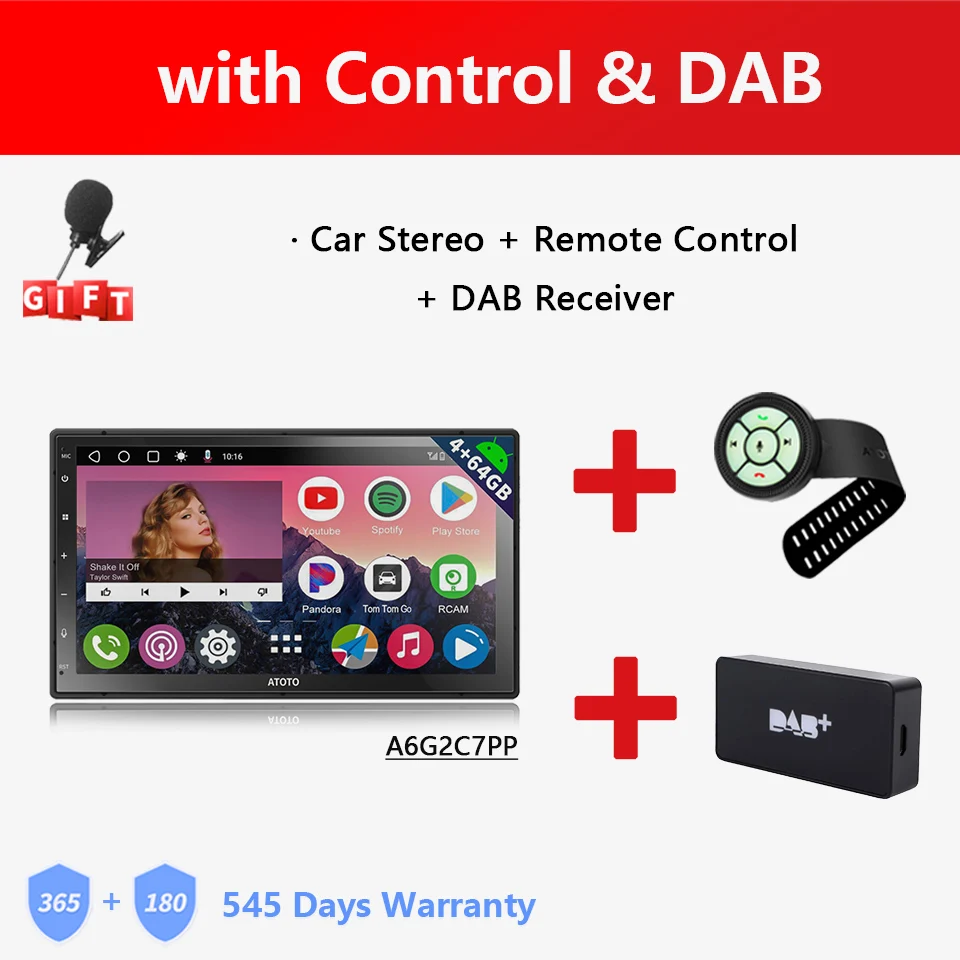 ATOTO A6 PP 7 Android Car Stereo 8 Core 4GB
