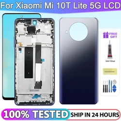 6.67'' LCD Mi 10T Lite 5G Screen Replacement, for Xiaomi Mi 10T Lite 5G M2007J17G LCD Display Touch Screen Digitizer with Frame