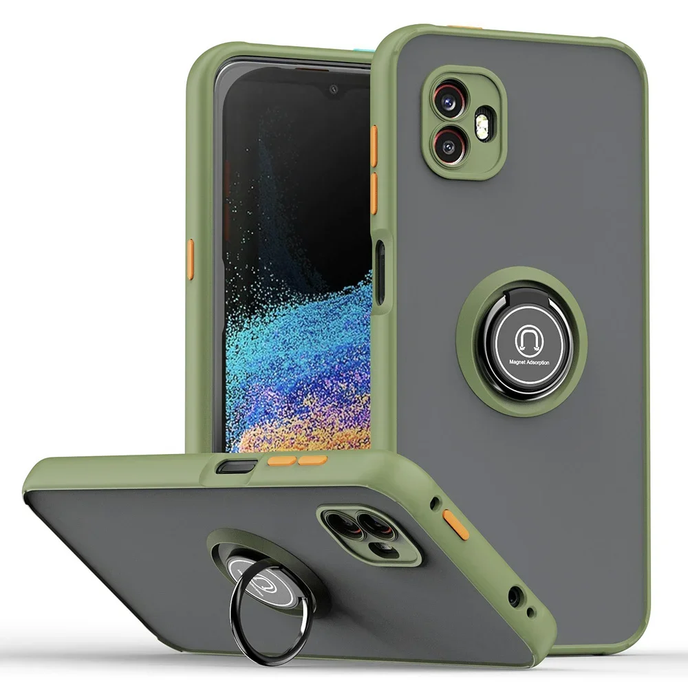Rüstung matt Fall für Samsung Galaxy Xcover 7 Xocver 6 Pro Cover Ring Magnet halter Stand stoßfest Coque Fundas – Detail 15
