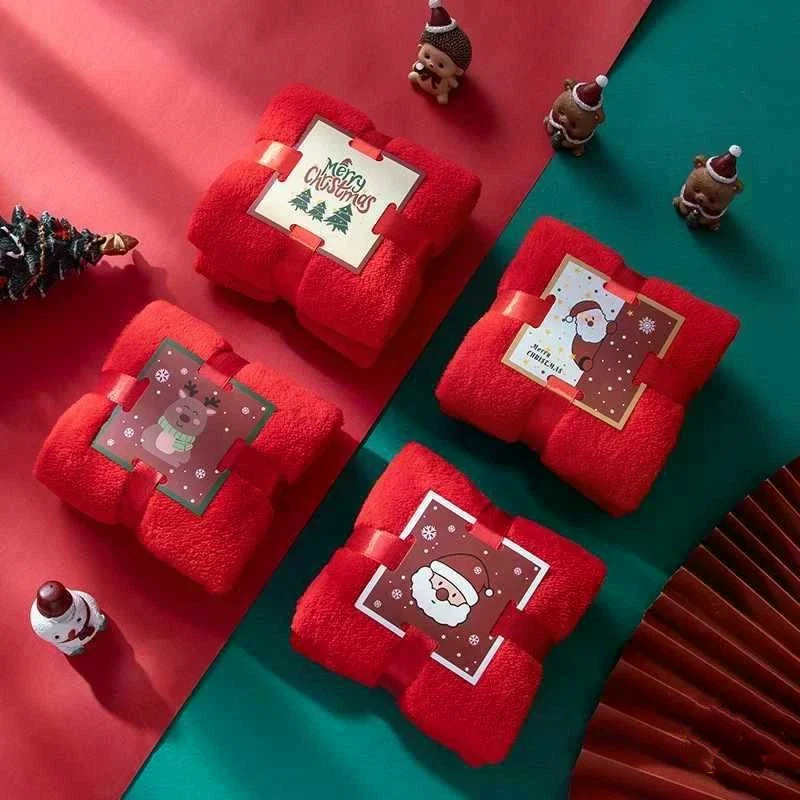 Christmas Cute Cotton Hand Towel Set - Absorbent Quick-Dry & Skin-Friendly, Adorable Holiday Bath Towels