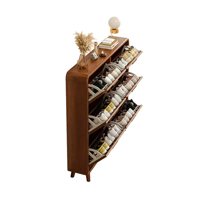 

Tipping bucket shoe storage cabinet drawer type storage cabinet crevice narrow corridor entrance new storage