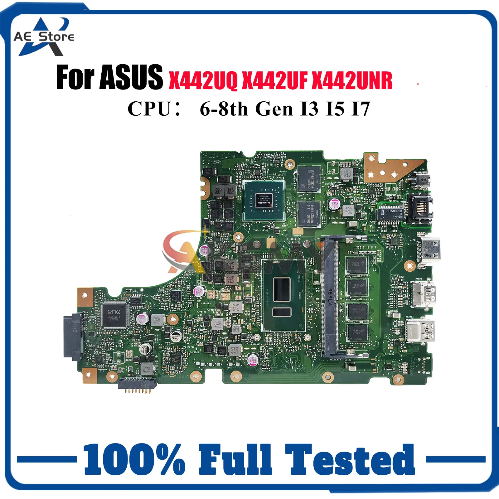 

X442UQ Материнская плата для ноутбука ASUS X442U X442UF A442U X442URR R419u X442UAR X442UNR X442UQ X442UR F442U Материнская плата I3 I5 I7 CPU