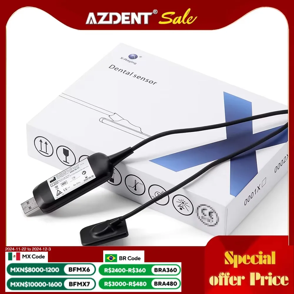 Azdent  DENTAL X-Ray Digital Sensor Intraoral Digital System HD Image Dentistry Tools Compatible with Different X-ray Generators