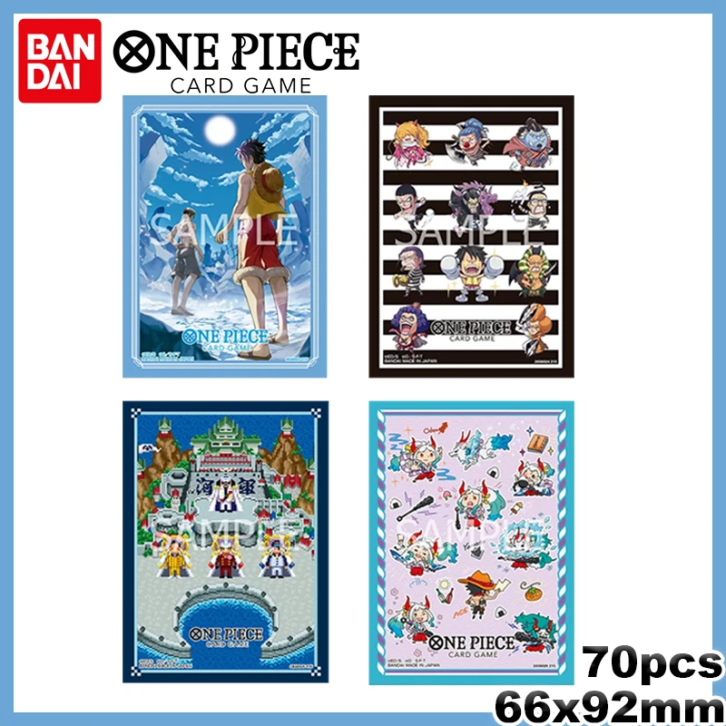2026 Neue Offizielle Bandai One Piece TCG Kartenhüllen 70 Stück Luffy & Ace Admirals Yamato Impel Down Anime-Kartenschutz Geschenkspielzeug