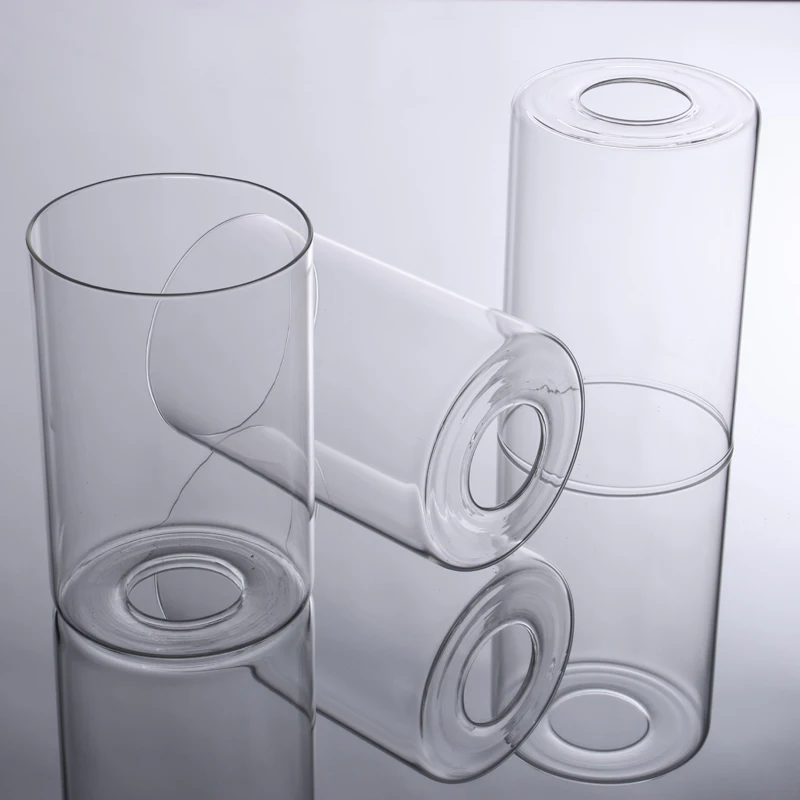 Cylindrical transparent/amber/smoke gray glass lampshade E27/E26 replacement pendant lamp wall lamp vanity mirror headlight