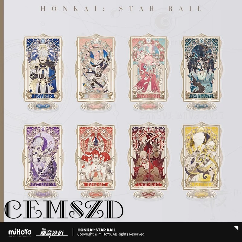 

[Genuine] Game Honkai Star Rail Phainon Castorice Cosplay Rotating Standee Anime Cartoon Desktop Ornament Halloween Gift Prop