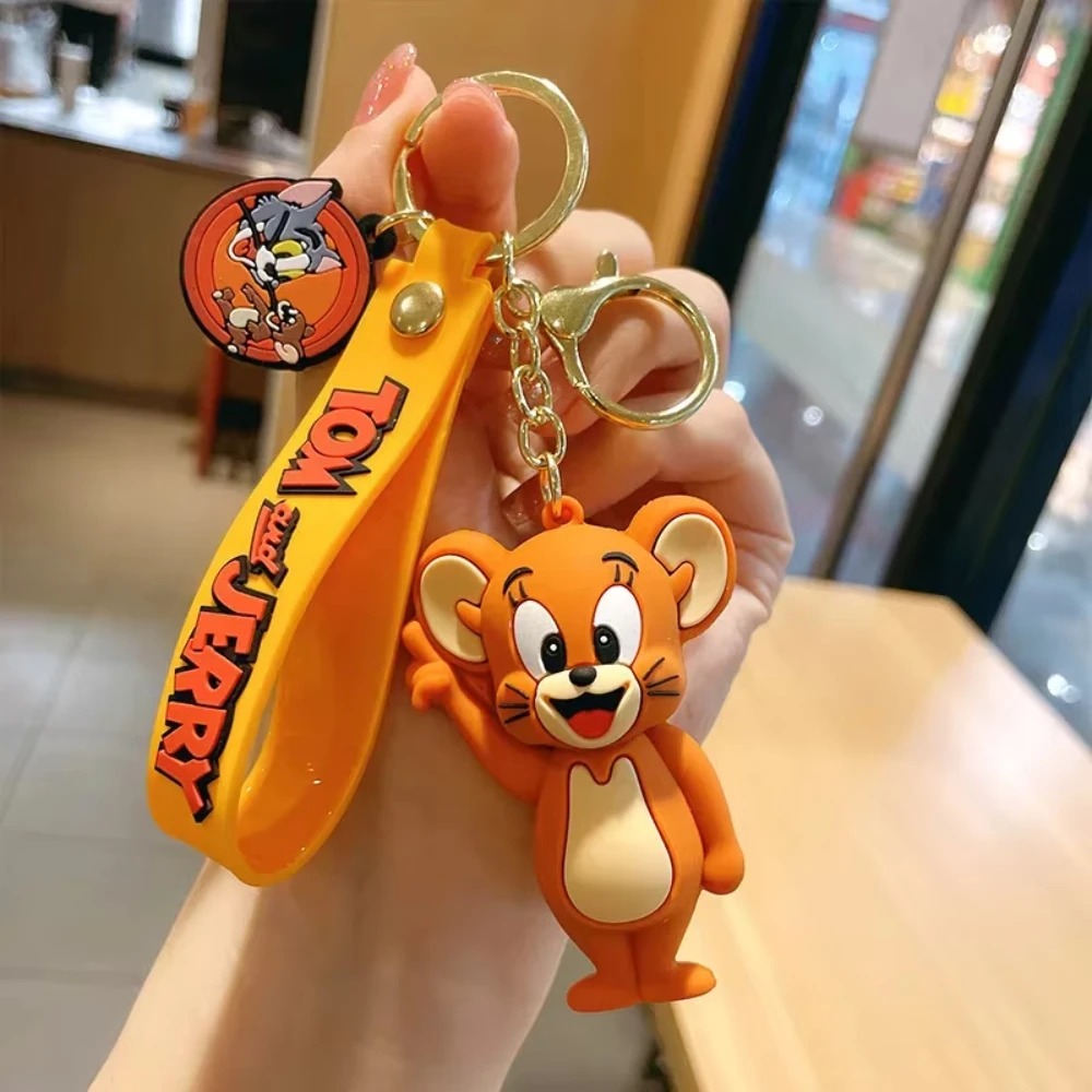 Cartoon cartoon cat and mouse keychain fashion couple bags car pendants holiday gifts children's toys