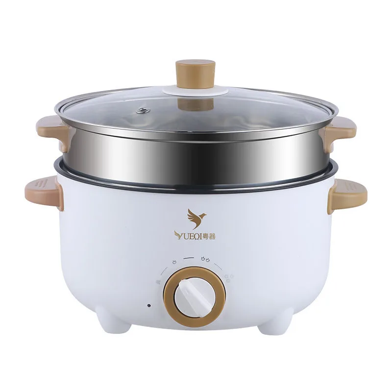 Electric cooking pot student dormitory pot household small frying pot steamer multifunctional