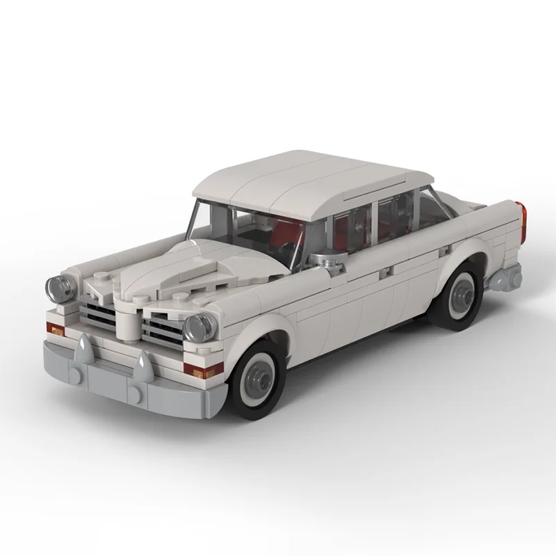 MOC Volvo Amazon Sedan campeón de velocidad edición estática modelo de coche clásico carreras juguete para niños regalo tecnología bloques de construcción