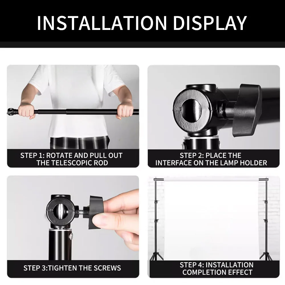 Universal 8,5-200 CM Teleskop Querlatte Foto Hintergrund Unterstützung Höhe Einstellen Hintergrund Stehen für Fotografie Foto Studio Boom