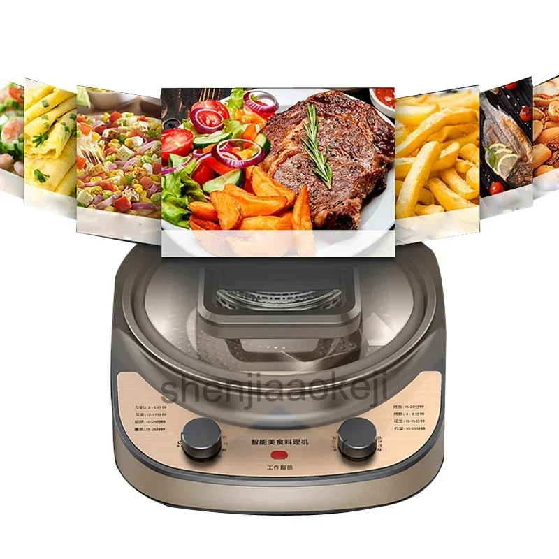 Home Electric Cooking Machine Intelligent Gourmet Food Cooker Household Large Capacity Air Fryer Machine 4L 220v
