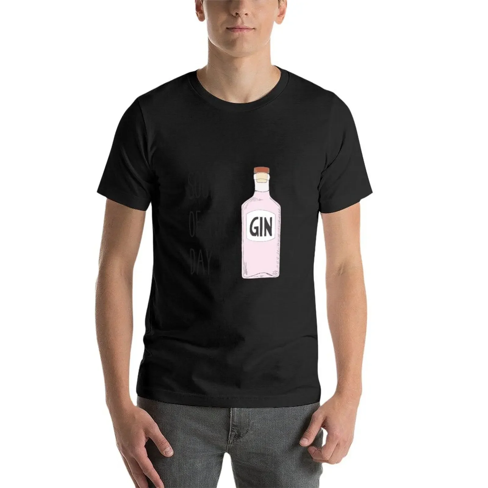 Quirky gin lover gift - Pink gin - Soup of the day gin T-Shirt aesthetic clothes cotton graphic tees mens t shirts image 4