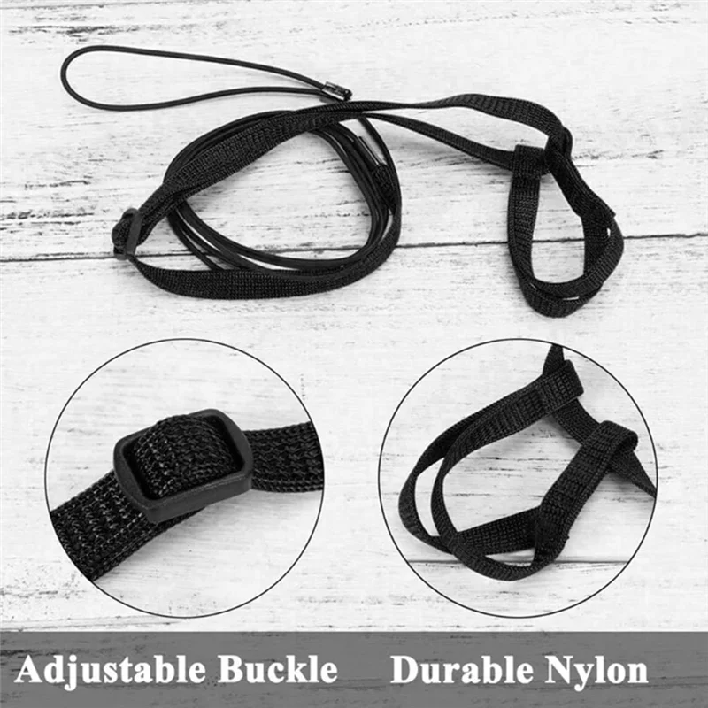 New User~Parrot Bird Harness Leash Outdoor Flying Traction Strap Flying Training Rope Kit for Bird Parrot -Black XS