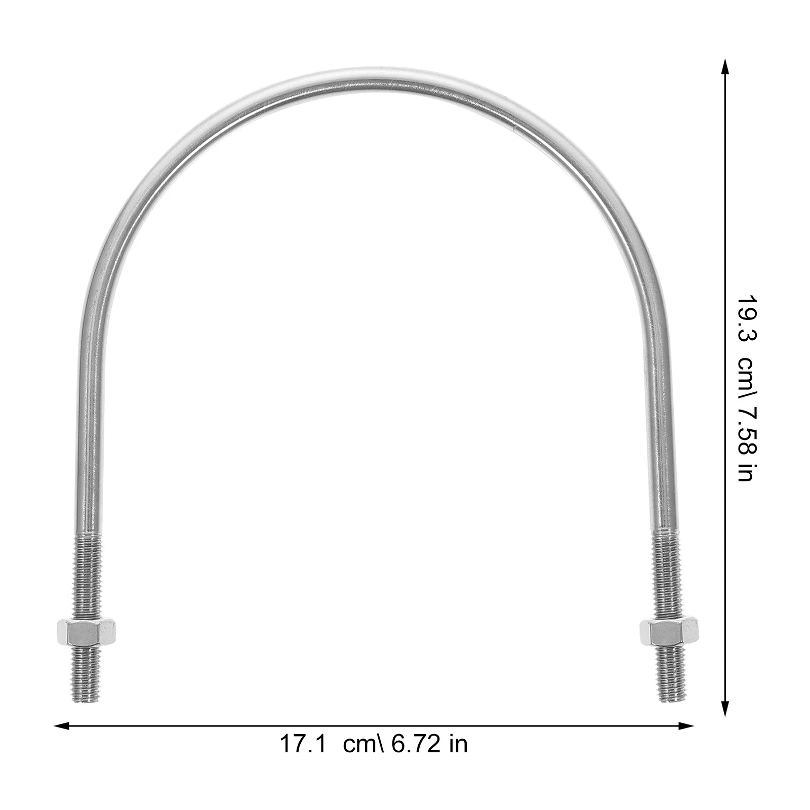M10 U على شكل البراغي الفولاذ المقاوم للصدأ جولة الانحناء لقارب مقطورة الأجهزة الثقيلة U-الترباس المشبك المناسب استخدام السباكة البحرية