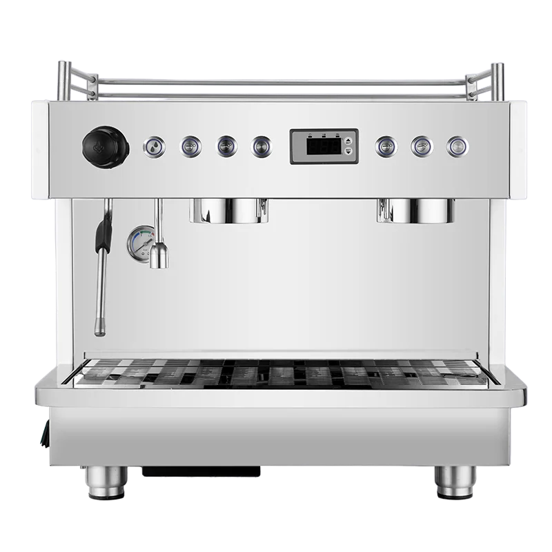&A*Commercial Large-scale Stainless Steel Espresso Machine, Semi-automatic, 15-bar Pressure Espresso Maker