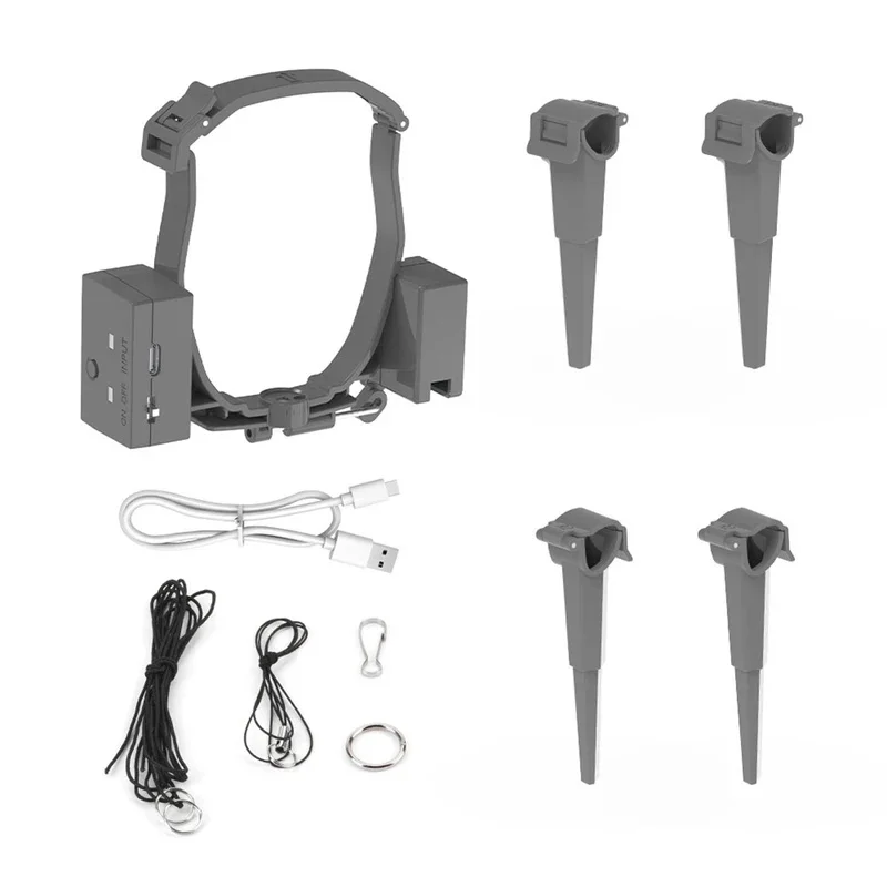 For DJI Mavic 4 Pro Airdrop Thrower System with Landing Gear Air Dropping System Type-C Rechargeable Wedding Ring Gift Transport