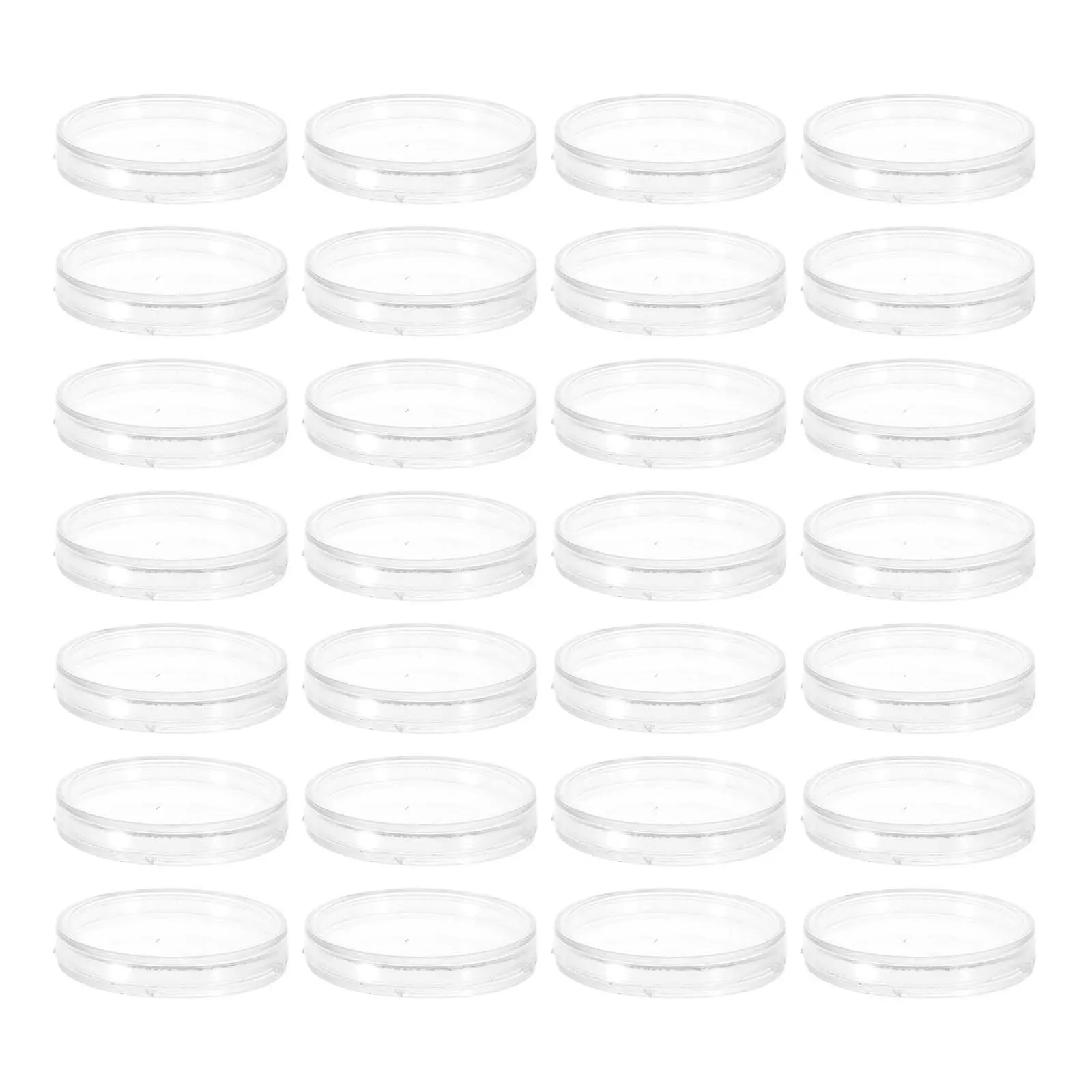 Porte-monnaie Transparent, boîte de rangement, Capsule ronde en plastique 27Mm, organisateur de Collection de pièces de monnaie, protecteur, boîte ronde transparente, 200 pièces