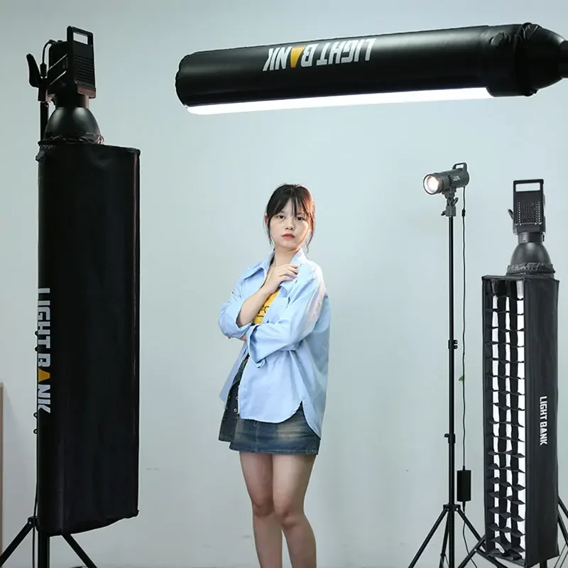 Flynoodle Honeycomb Grid Softbox dengan Diffuser untuk lampu fotografi peralatan studio Tabung Udara