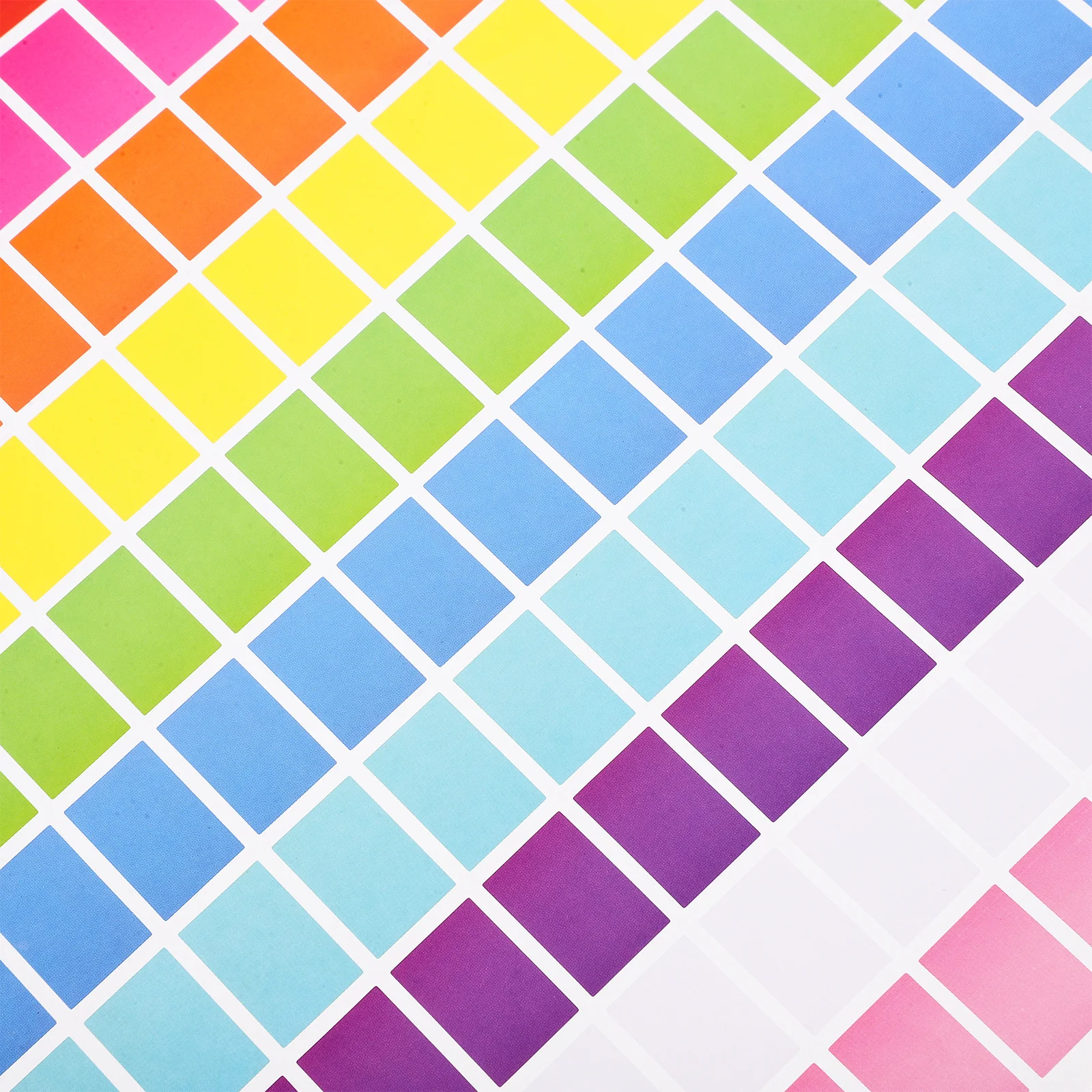 10 أوراق ملصقات ترميز ملونة، ملصقات ملونة مستطيلة لتنظيم المكاتب المنزلية، متعددة الوظائف #4