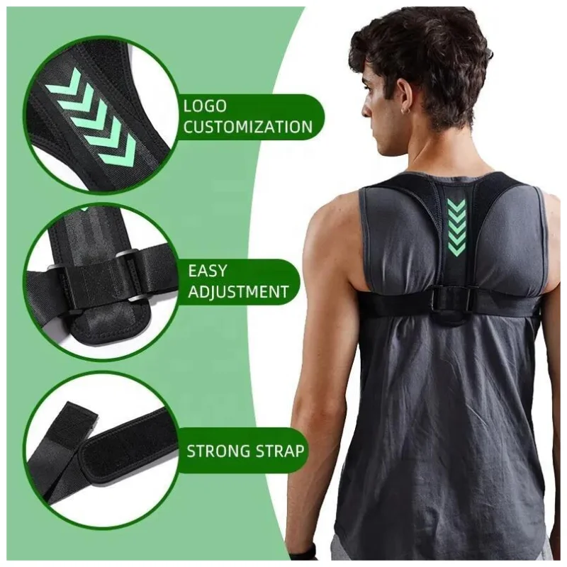 Humpback corrector, black green, size L