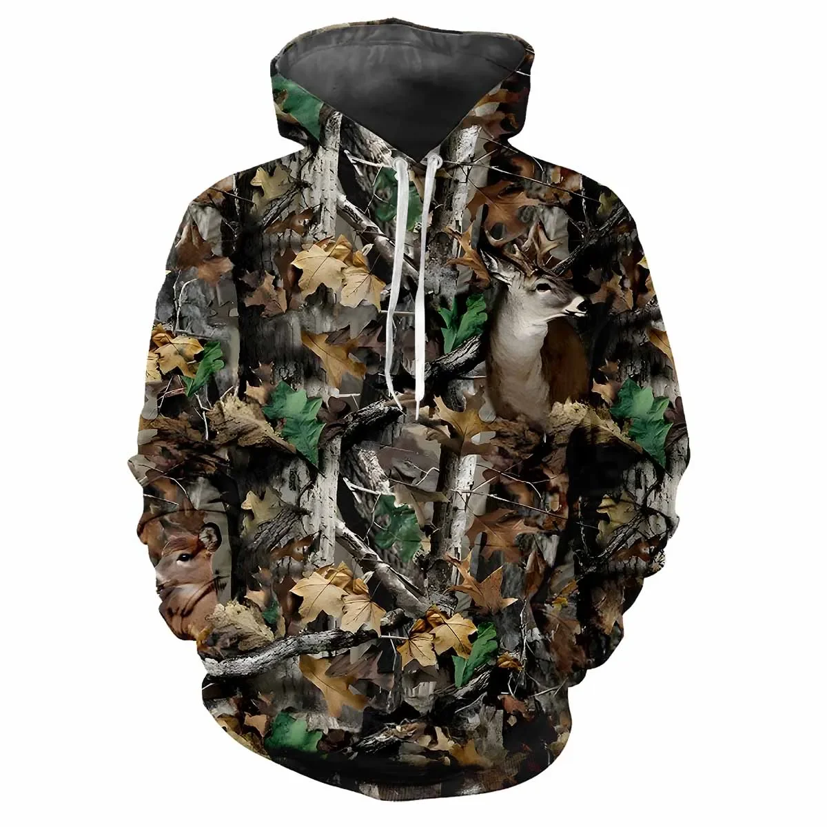 Camouflage Hoodie Men Outdoor Sportwear Trip Tactical Training Hunting Long Sleeve Pullover Casual Top Hot-selling Spring Autumn
