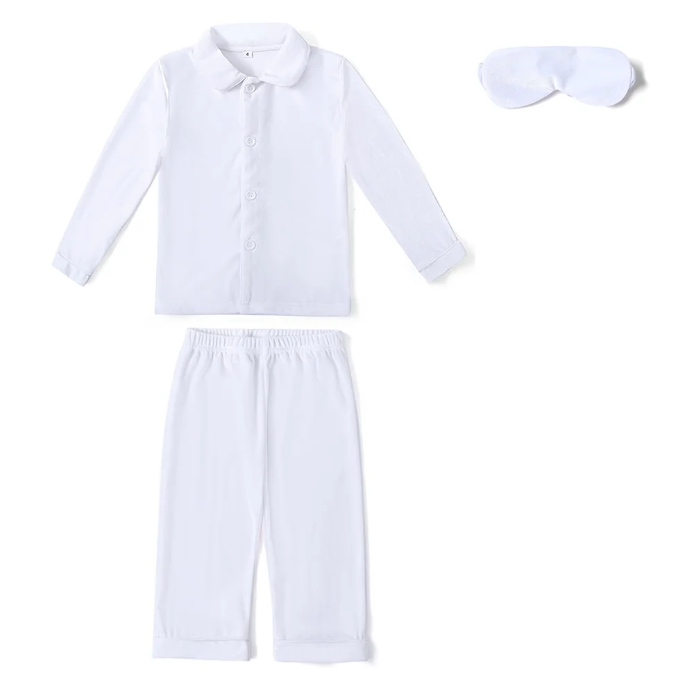 Baby boy and girl pyjamas kids white velvet family matching Christmas pajamas sets