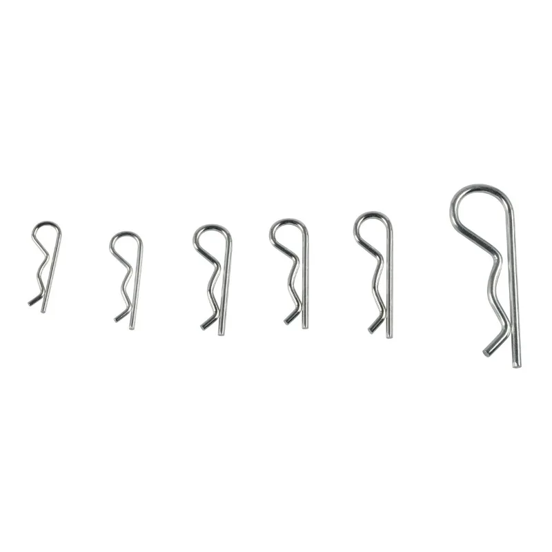 Factory Supply and Sales of 250 Pcs - Carbon Steel Galvanized Steel Hairpin R-pin/stainless Steel Opening Pin/wavy Latch
