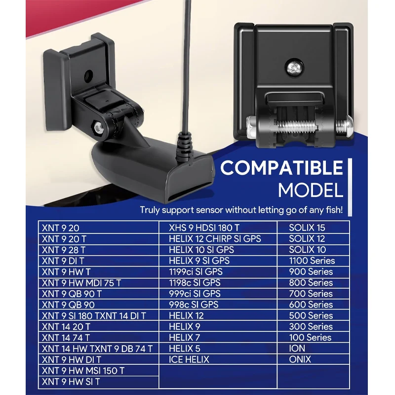 Soporte transductor MHX XNT 7400931, montaje transductor para transductores modelo XHS, Kit de Hardware de montaje de popa Compatible