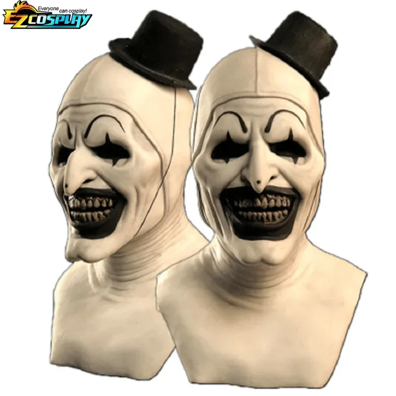 A Loving Family Terrifier 2 Art the Clown Mask Cosplay Latex Masks Helmet Masquerade Halloween Party Costume Props 2025 New
