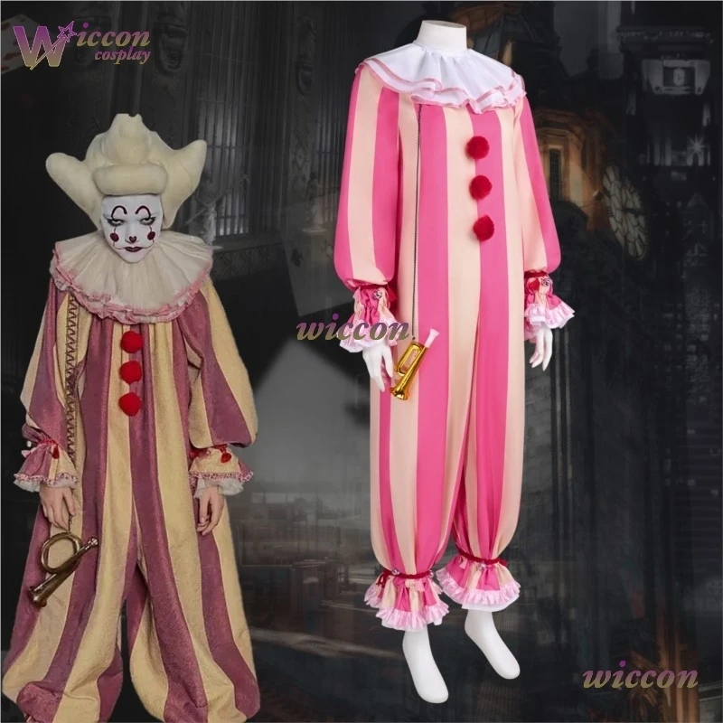 yum-welcom-clown-cosplay-costume-outfit-scarf-leg-covers-wristband-uniform-props-full-set-derrry-carnival-halloween-role-play