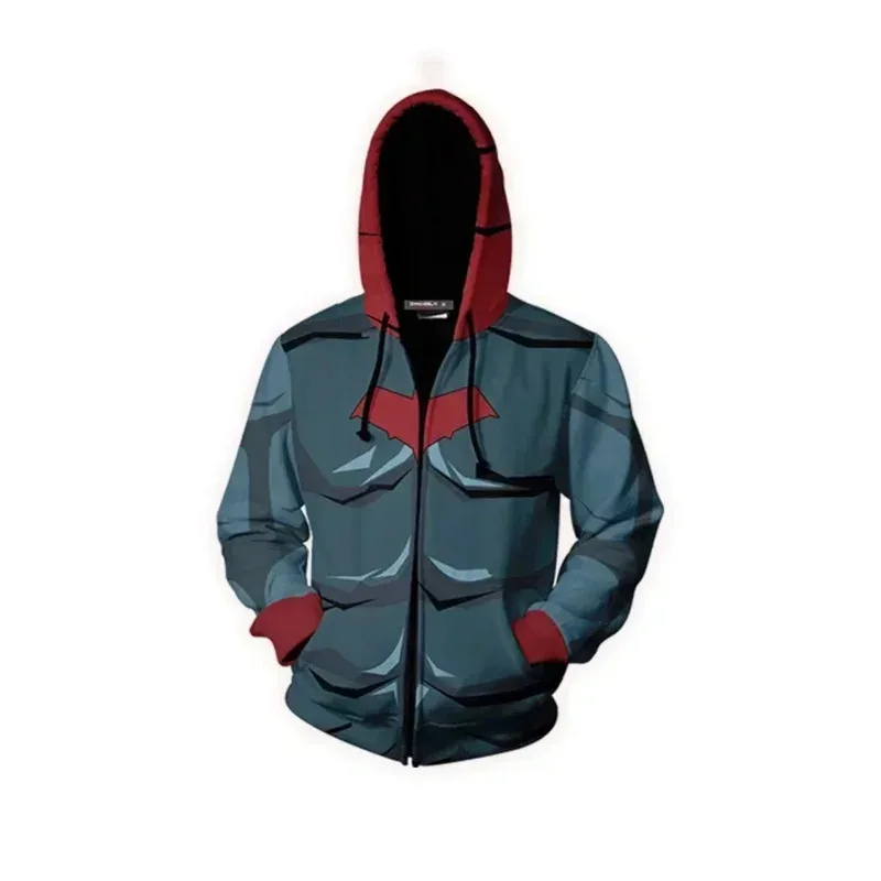 حار لعبة بطل الخفافيش ثلاثية الأبعاد مطبوعة هوديي تأثيري الرسوم المتحركة الطرفية هوديس البلوز للبنين 10 إلى 12 سنة الأولاد الملابس 2023