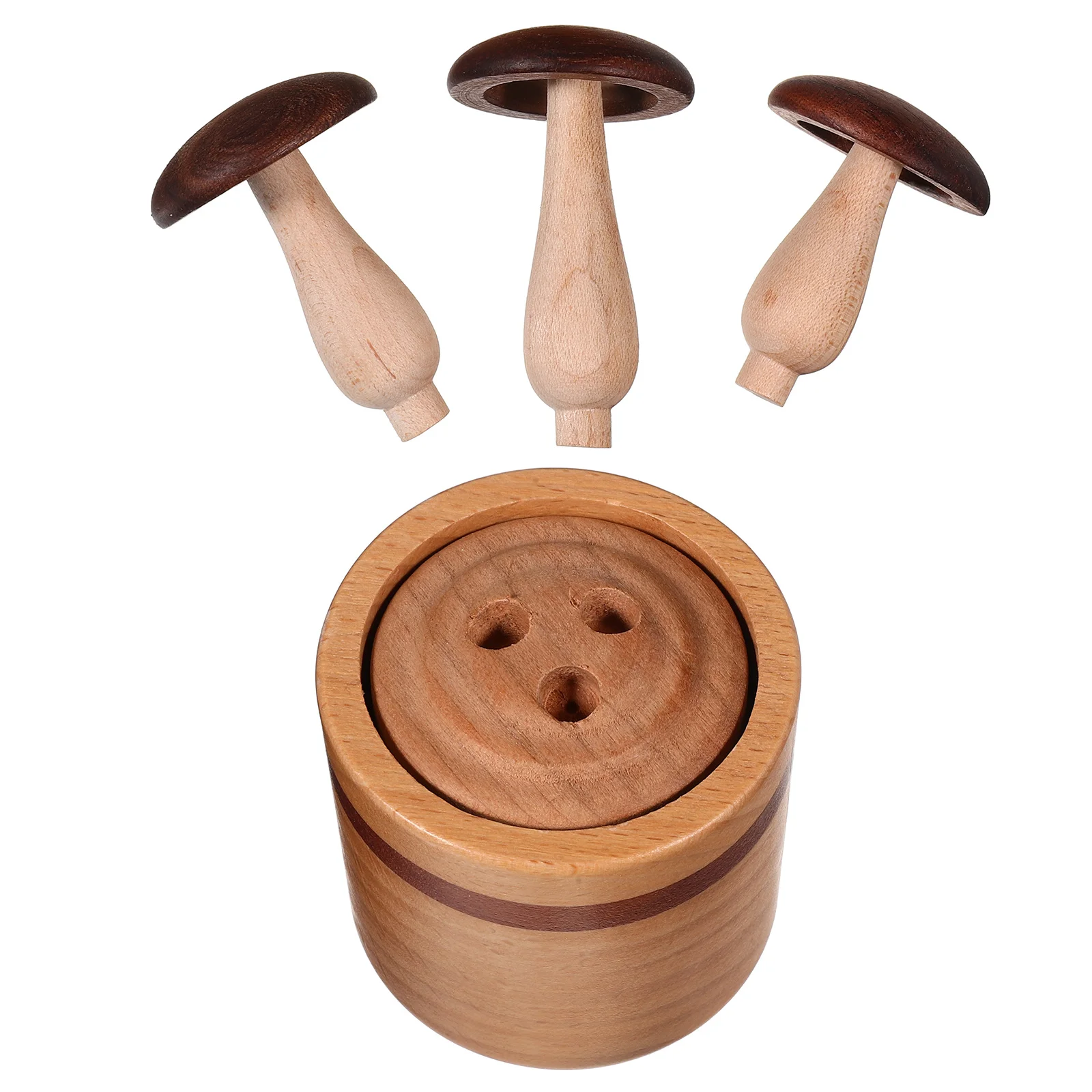 

Wooden Mushroom Essential Oil Diffuser Mini Aromatherapy Cute for Home Office Car Small Relaxing Oil Diffuser