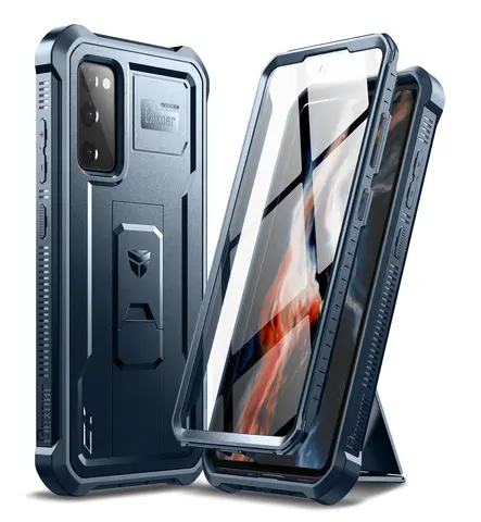 Dexnor for Samsung Galaxy S20 FE Case, [Built in Screen Protector and Kickstand] Heavy Duty Military Grade Protection Shockproof Protective Cover for Samsung Galaxy S20 FE 5G, 6.5 inch