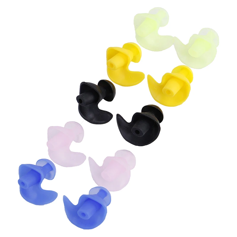 1Pair Diving Swim Soft Ear Plugs Water Silicone Waterproof Soft Silicone For Adult/Children Anti Noise Foam Sleep Work Reusable