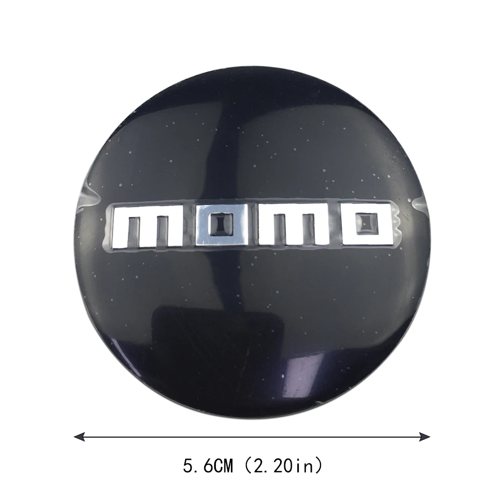 4PCS 56mm MOMO Logo Car Wheel Center Hub Cap Emblem Decal Sticker For Mercedes Benz Audi Cadillac Hyundai Honda Toyota KIA Lexus