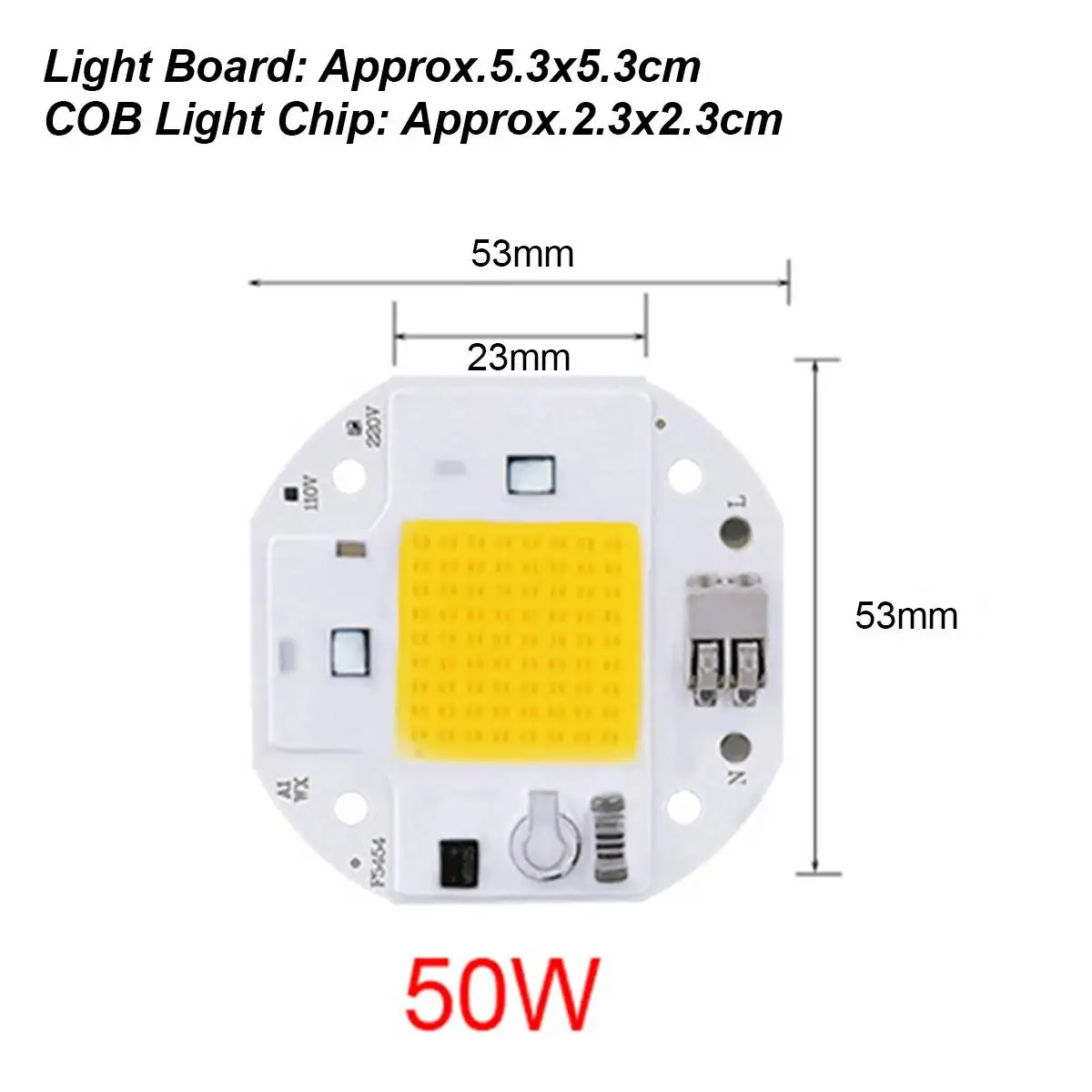 50W 70W 100W Cob Led Chip 110V 220V Driver Welding Free Smart Beads Ic For Growing Light Full Lighting Pcb Integrated Diy Matrix