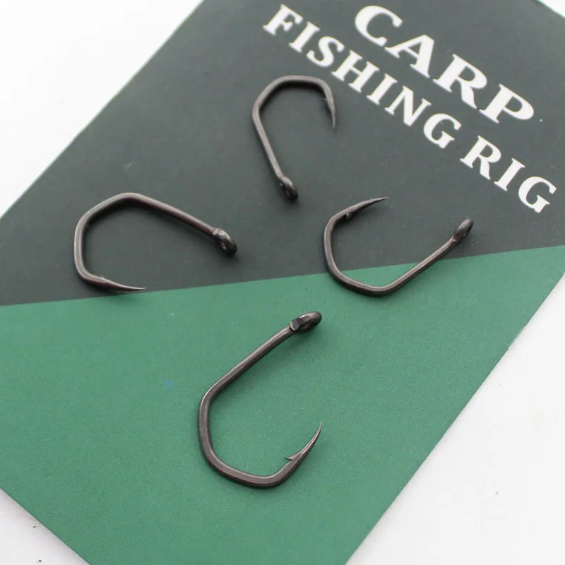 

20pcs Carp Fishing Hook Super Sharp High Carbon Steel Barbed Hook PTFE Micro Barb And Sharp Point Line For Carp Fishing Tackle