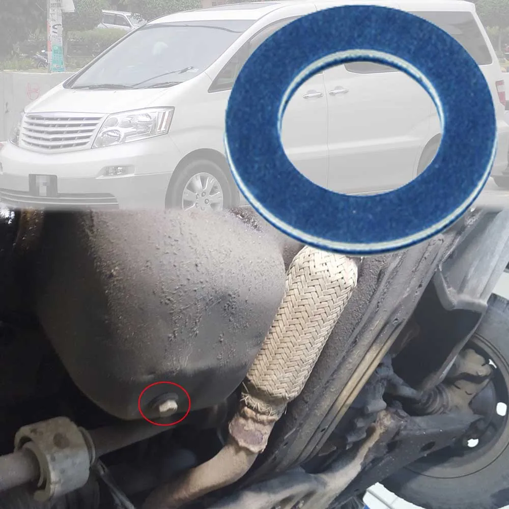 For Toyota Alphard AH20 AH10 2003 2004 2005 2006 - 2014 Vellfire Oil Drain Plug Thread Gasket Washer Seal Replace 90430-12027