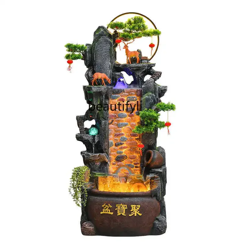 Cornucopia Lucky Rockery Water Circulation Ornament Living Room Alpine Fountain Landscape Decoration