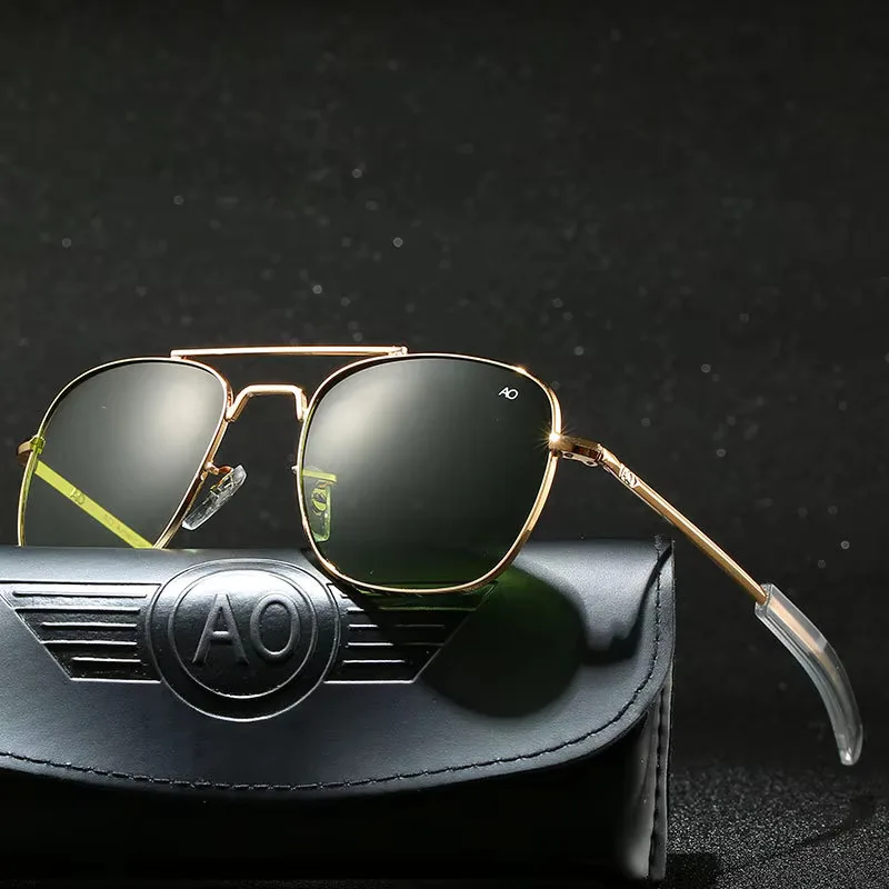 AO Army Military Optical Pilot Sunglasses For Men Women Fashion Vitntage Driving Sun Glasses Luxury Design Unisex Eyewear 2025