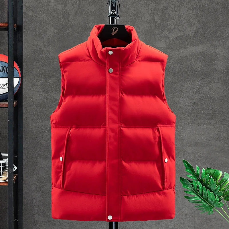 

Men's Down Cotton Vest Men's Warm Vest Men's Casual Couple Sleeveless Jacket Thermal Mountain Vest Waterproof Thermal Vests